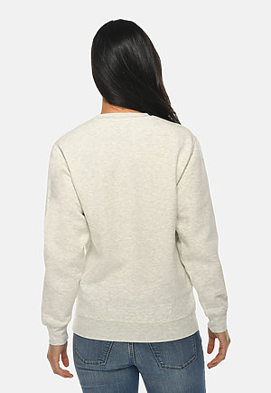 Premium Crewneck Sweatshirt OATMEAL HEATHER backw